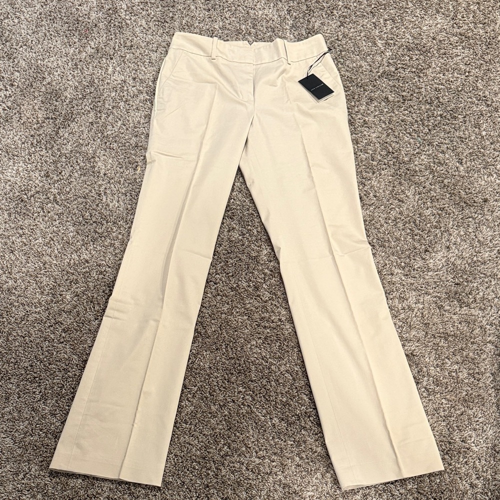 Ann Taylor Cream Boot Cut Pants